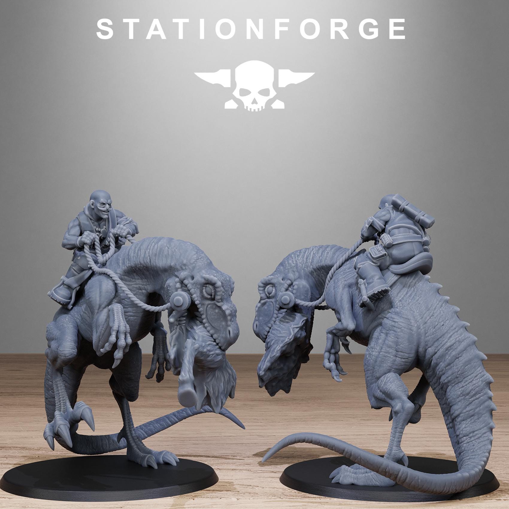 Figurine Grimguard Cavalerie Raptor - Warhammer Fantasy Battle, Non Peinte - Neuf