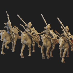 Wood Elf Cavalry - Ilhadiel Miniatures