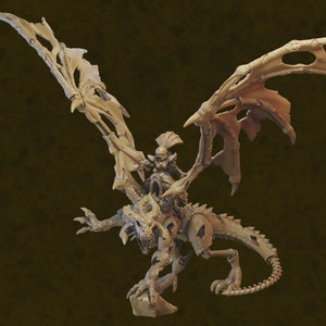 Vampire Lord on Undead Dragon - Ilhadiel Miniatures