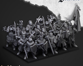 Knights of Gallia on Foot - Highlands Miniatures
