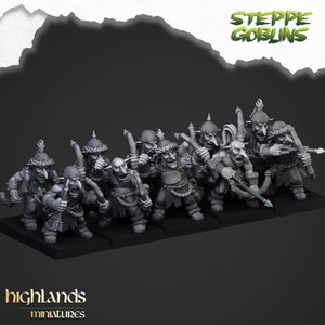 Steppe Goblins with bows - Highlands Miniatures