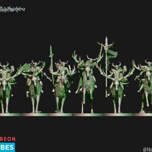 5 Forest Elf King's hunters - HoloMiniatures