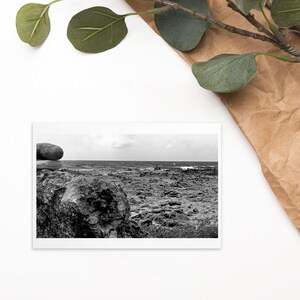 Sea landscape Black and White Photo Standard Postcard Mailing Cards to Send