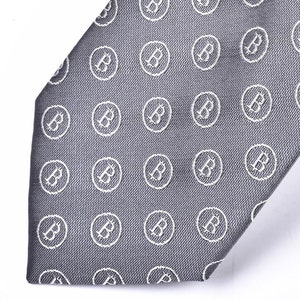 Grey Bitcoin Necktie, crypto necktie,bitcoin gift, bitcoin christmas, bitcoin christmas gift, blockchain necktie, blockchain gift for men