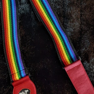 Trans Guitar Strap Etsy
