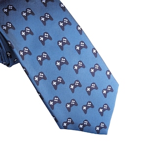 Video Game necktie - gamer gift, men&#39;s gamer gift, men&#39;s gaming gift - gamer necktie - video game necktie, christmas handmade