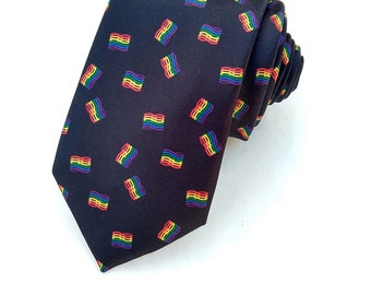 Pride Necktie - LGBTQ Necktie - Pride Tie - Rainbow Tie - Rainbow Necktie - Pride Week Necktie - Pride Week Tie - LGBT Tie - Rainbows tie