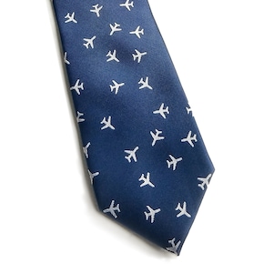 Airplane Necktie Airplane Tie Airforce Necktie Airplane Gift Pilot Gift Gift for Pilots Boeing Boeing 747 Flying Gift image 1