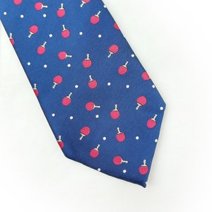 Ping Pong Necktie - Table Tennis Necktie - Ping Pong Gift - Ping Pong Christmas Gift - Table Tennis Gift - Ping Pong Tie