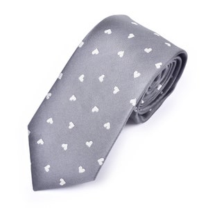 Men&#39;s Heart Necktie - Valentine&#39;s Day Necktie - Anniversary Necktie - Hearts Tie - Valentine Necktie - Valentine&#39;s Day Gift for Men