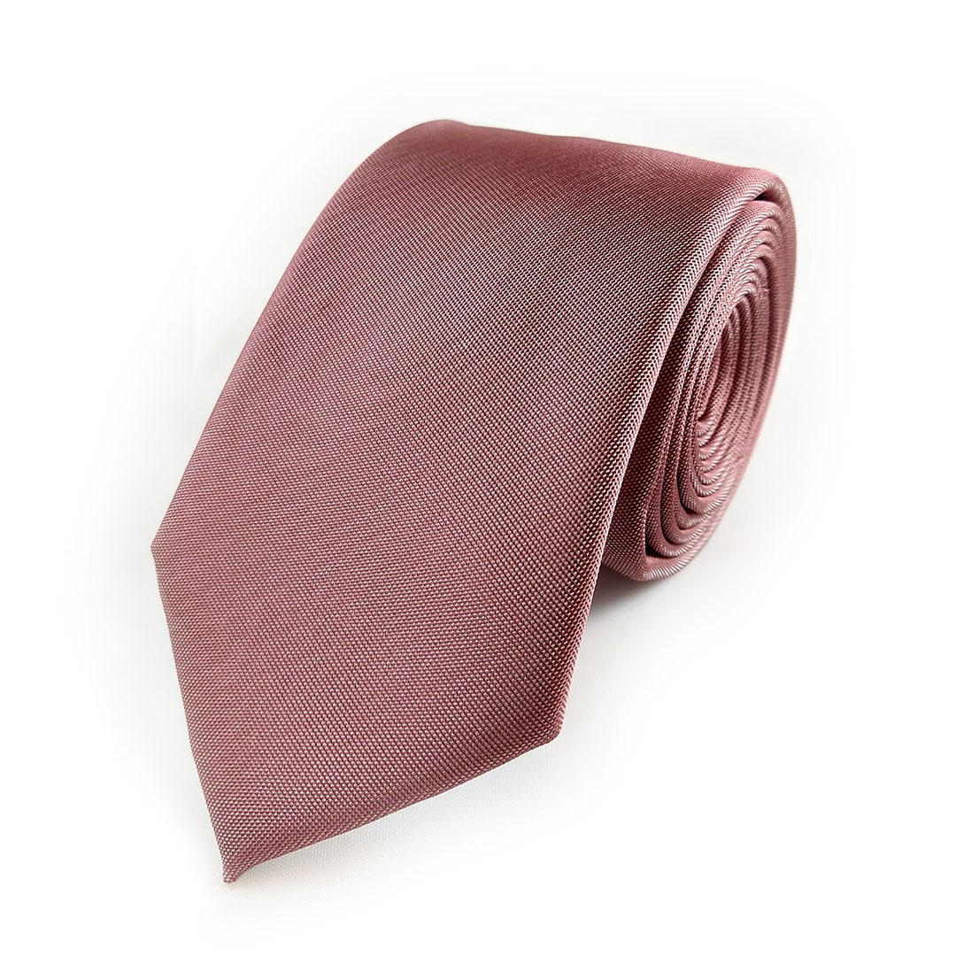 Dusty Rose Tie Pink Tie Antique Rose Necktie Rusty Rose Necktie Rose
