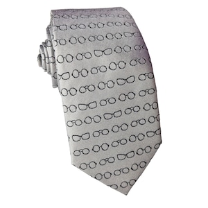 Eyeglasses Necktie - Eye Doctor Tie - Optometrist Gift - Eye Doctor Gift - Opthamologist gift - Optometry Gift - Gift for Eye Doctor