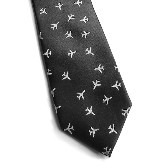airplane christmas tie
