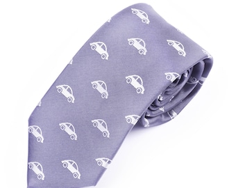 Embroidered Car Necktie – Automotive Enthusiast Gift