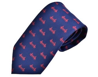 San Francisco Necktie - Golden Gate Bridge Necktie - SF Necktie