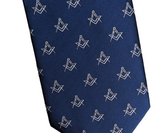thumbnail image 2 of Premium Allied Masonic Degrees Tie – Freemason Blue Lodge Neckties Silk 2 of 10