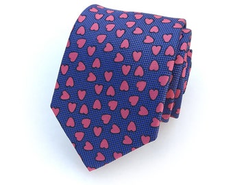 Mens Valentines Gift Printed Tie Skinny Necktie Tie Couple Date Party Tie 