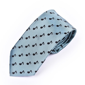 Green Music Note necktie - music necktie, musician necktie ,music teacher gift, music teacher christmas, music gift for men, music necktie