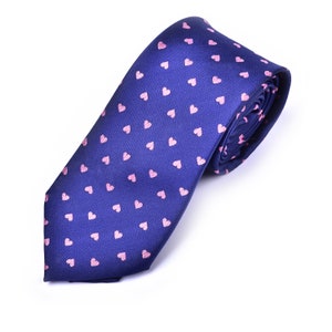 Men&#39;s Heart Necktie - Valentine&#39;s Day Necktie - Anniversary Necktie - Hearts Tie - Valentine Necktie - Valentine&#39;s Day Gift for Men