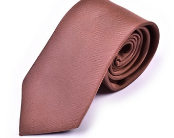 Canyon Rose Necktie, Tawny Necktie, Terra Cotta, Chianti, Desert Rose, Cinnamon, Rusty Rose Necktie, Cinnamon Rose Necktie, Rustic Wedding