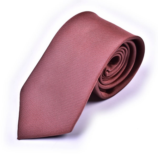 Mulberry Necktie - Chianti Necktie - Antique Rose Necktie - Cinnamon Rose Necktie - Deep Dusty Rose necktie - Groomsmen Necktie - Dusty