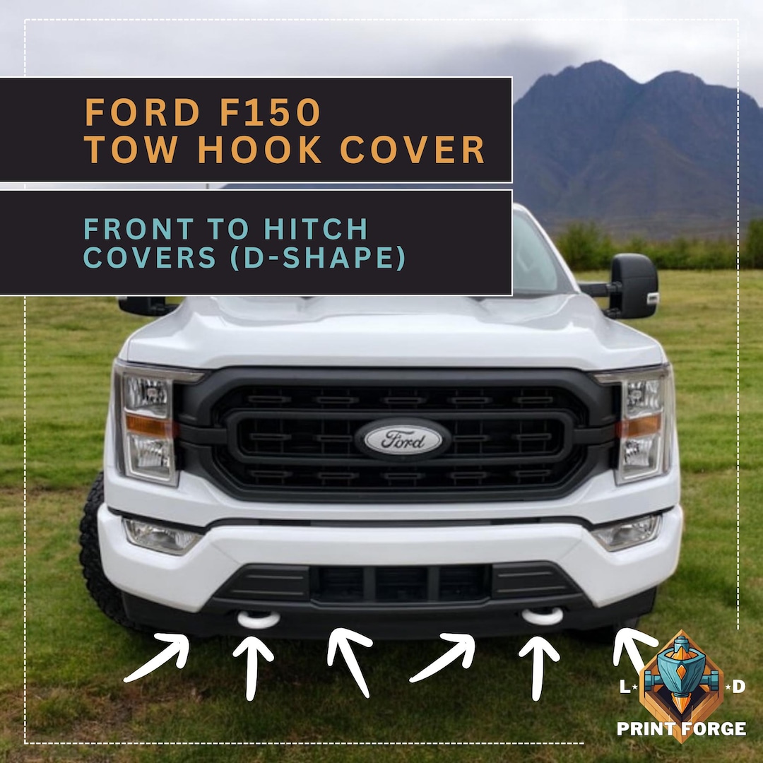 Ford F-150 Front Tow Hook Covers | Custom Truck Accessories | Tow Hook ...
