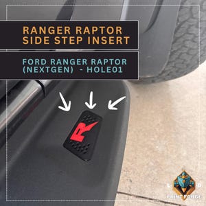Ford Next-Gen Ranger Raptor Side Step Inserts | Ranger Raptor Accessories | Ford Ranger Parts | Ranger Raptor Trim | Raptor Side Step(Ver 2)