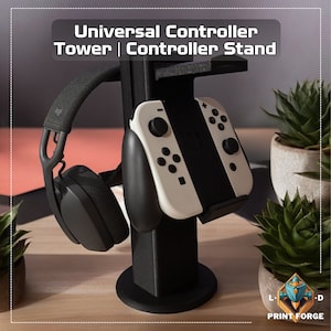 Torre universale per controller / Supporto per controller / Supporto per cuffie / Accessori per giochi / Organizer da scrivania per giocatori / Stampato in 3D / Attrezzatura per giochi