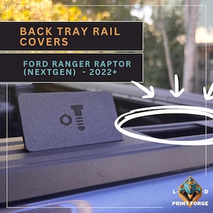 Clips/couvercles de rail pour plateau arrière Ranger nouvelle génération | Couvercle pour le dessus du rail du plateau arrière pour NextGen Ranger Raptor | Coupe UA/US | Accessoires Ford