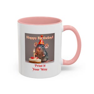 Caneca de café presente de aniversário caneca de café personalizada presente caneca de café personalizada amante de ratos caneca de café amante de animais presente de aniversário