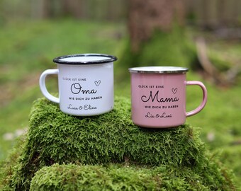 Personalized enamel mug, Mother's Day gift, Mother's Day personalized, gift mom, best mom, Mother's Day, best grandma, gift grandma