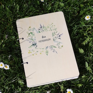 Livre de collection pour fleurs, fleurs sauvages, herbier personnalisé, idée cadeau pour les amoureux du jardin, fleurs pressées, idée cadeau enfants