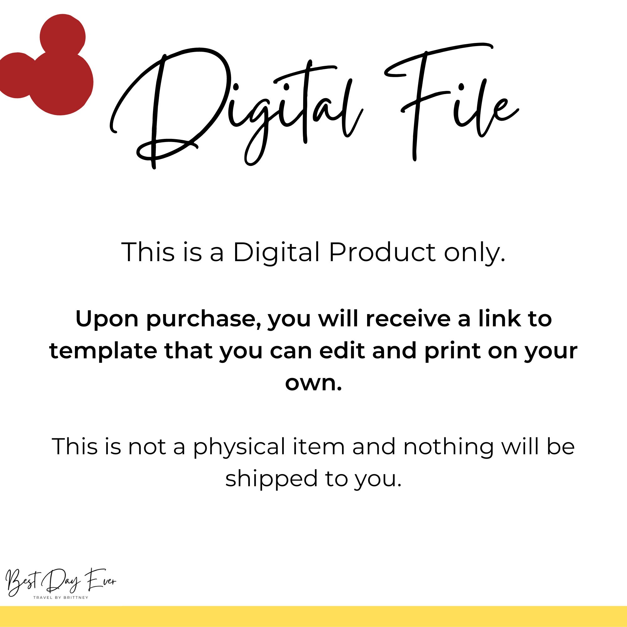 Disneyland Editable Ticket, DL Trip Reveal, Customizable Canva Template ...