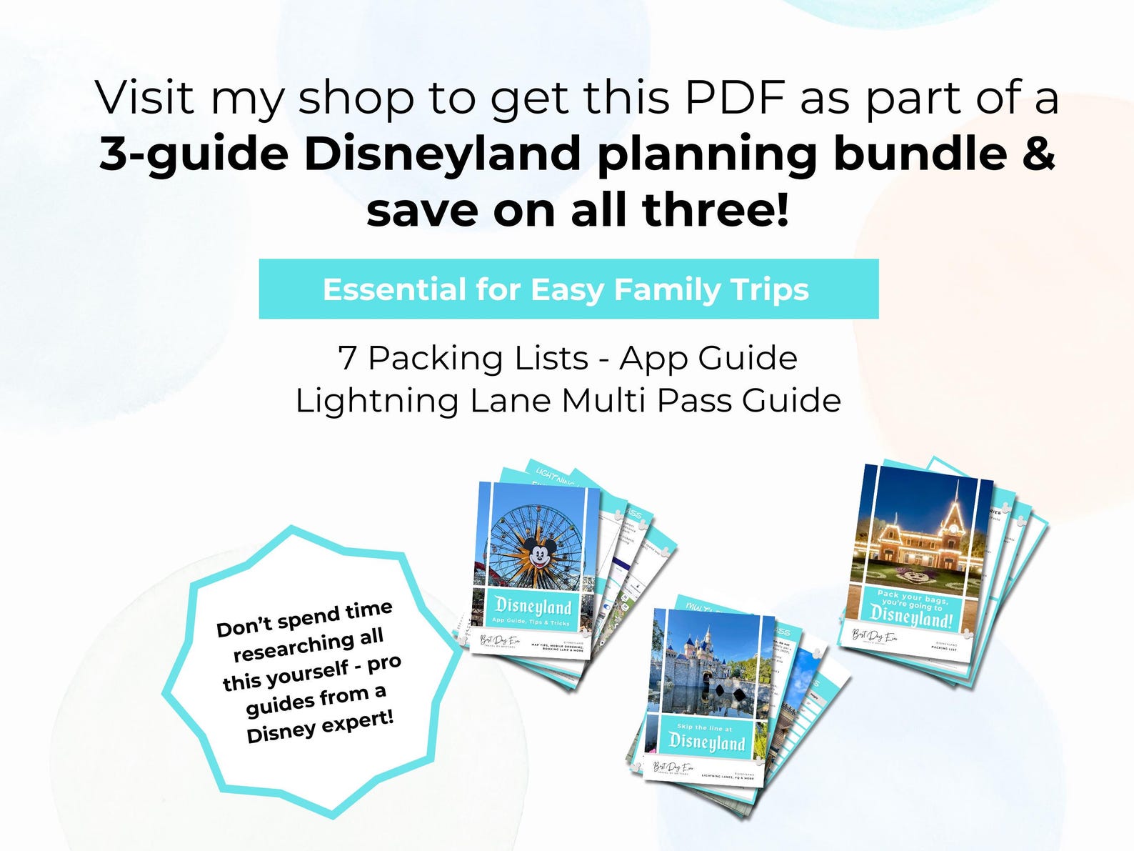 Packing List for WDW & Disneyland PDF, Family Vacation Planning, Kids ...