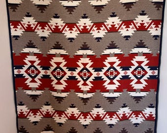 Pendleton Mountain Majesty Jacquard Wool Blanket - Beaver State Authentic Wool Blanket - Size 77.5" x 65" - Very Good Condition