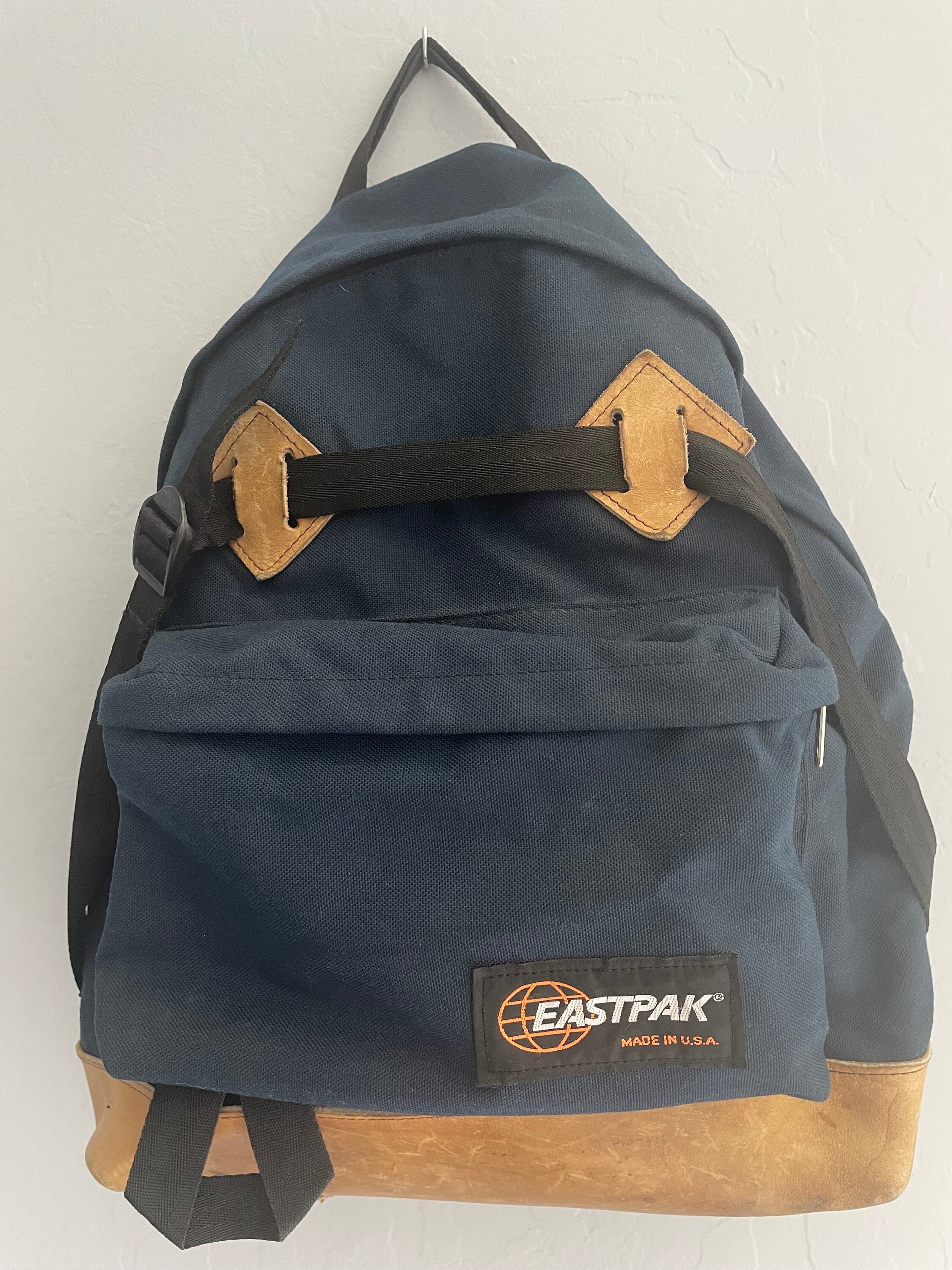 EASTPAK KIDS BAGPACK 90s イーストパック Vintage Eastpak '90s Navy Blue Backpack - Very Good
