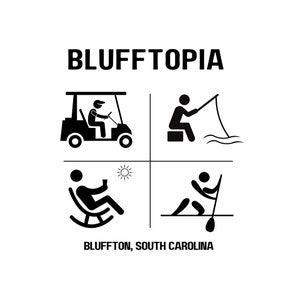 Blufftopia-Bluffton SC T-shirt
