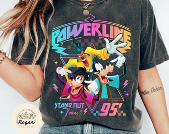 Retro Disney A Goofy Movie Powerline Stand out World Tour 95' Shirt, A Goofy Movie Shirt, Vintage Powerline Shirt, Disneyland Family Trip