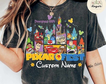 Personalized Disneyland Pixar Fest 2025 Shirt, Disney Pixar Movie Characters Group Shirt, Meet Me at Pixar Pier, WDW Disneyland Family Trip