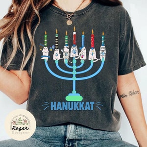 Vintage Hanukkah Shirt, Hanukkah Cat Shirt, Jewish Cat Lover Gift, Hanukkah Cat Mom Shirt, Cat Owners Shirt, Holiday Hanukkah Shirt