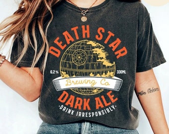 Vintage Death Star Brewing Co Disney Star Wars Shirt, Galaxy's Edge Happy Star Wars Day, WDW Disneyland Family Trip 2024, Star Wars Birthday