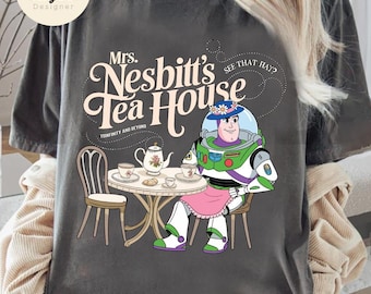 Retro Buzz Lightyear Mrs. Nesbitt's Tea House Toy Story T-shirt, To Infinity And Beyond, Toy Story Family shirts, Disneyland Trip shirts