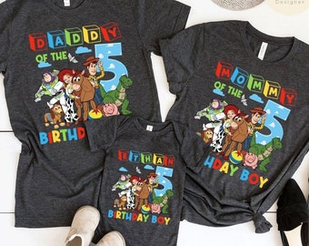 Personalized Disney Toy Story Birthday Shirt, WDW Disneyland Toy Story Land Family Birthday Party, Buzz Lightyear Woody Birthday Boy Shirt