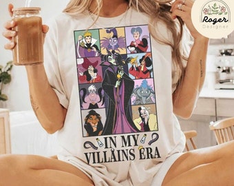 Vintage Disney Villains Shirt, In My Disney Villains Era, WDW Disneyland Evil Friends Bad Witches Club, Maleficent Evil Queen Ursula Cruella