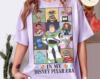 Retro In My Disney Pixar Era Shirt, Disney Pixar Movie Characters Group Shirt, Meet Me at Pixar Pier, WDW Disneyland Family Pixar Fest 2024