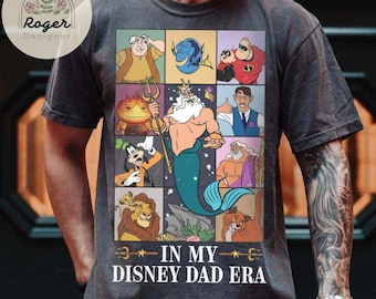 In my Disney Dad Era shirt, King Triton Goofy Mufasa Disney Dad Shirt, Happy Father's Day Tee, Mens Disney shirt, Gift for Daddy shirt