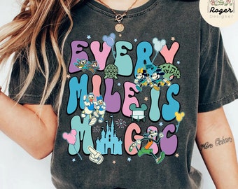 Mickey and Friends Every Mile Is Magic T-shirt, WDW rundisney 2025 shirt, Marathon Weekend 2025 Shirt, Disneyworld Runner T-shirt Tank top
