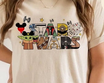 Personalized Disney Star Wars Shirt, Galaxy's Edge May the Force be with you, WDW Disneyland Family Vacation 2024, Star Wars Birthday Trip