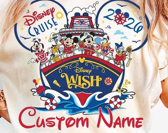 Personalized Disney Cruise 2026 Shirt, Mickey and Friends Cruise Family Matching Shirt, Disney Wish Fantasy Wonder Dream Magic shirts