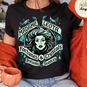 Disney Haunted Mansion Madame Leota Shirt, Welcome Foolish Mortals Hitchhiking Ghosts Disney Halloween Shirt, Halloween Disney Girl Trip Tee